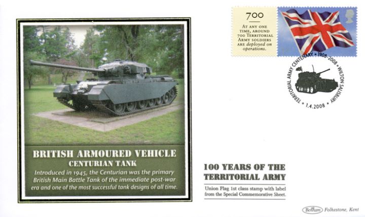 Territorial Army [Commemorative Sheet], Centurian Tank