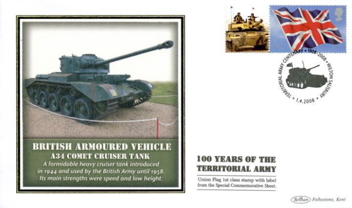 Territorial Army [Commemorative Sheet], Comet Cruiser Tank