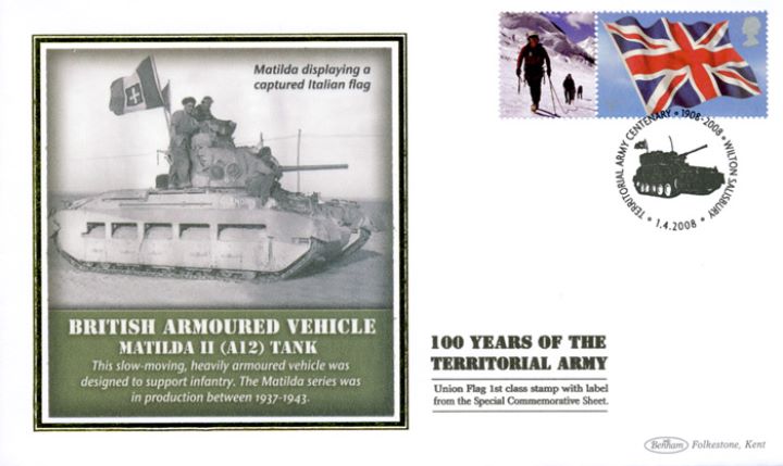 Territorial Army [Commemorative Sheet], Matilda Tank