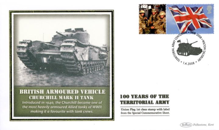 Territorial Army [Commemorative Sheet], Churchill Tank