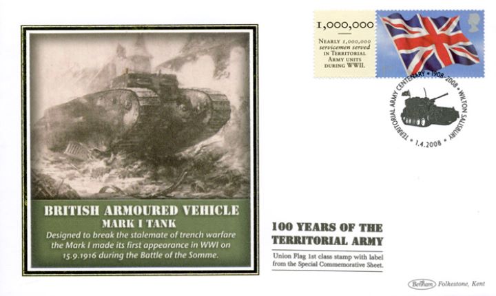 Territorial Army [Commemorative Sheet], Mark I Tank