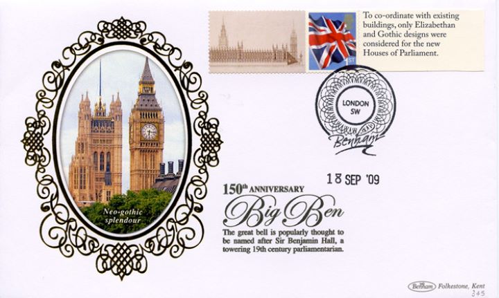 Big Ben [Commemorative Sheet], Neo-gothic splendour