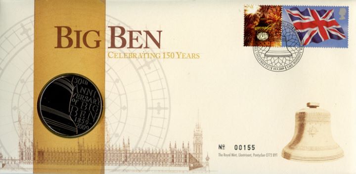 Big Ben: Generic Sheet for Cover, Medal Cover