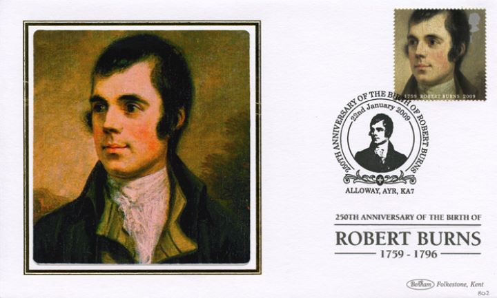 Robert Burns: Miniature Sheet, Portrait of Burns