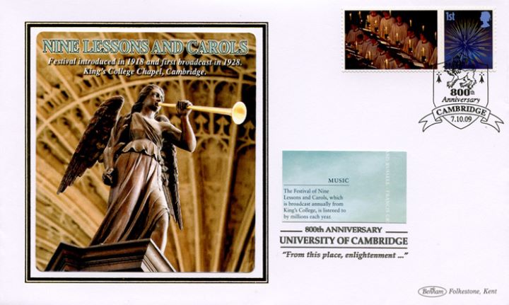 Cambridge University [Commemorative Sheet], Nine Lessons and Carols