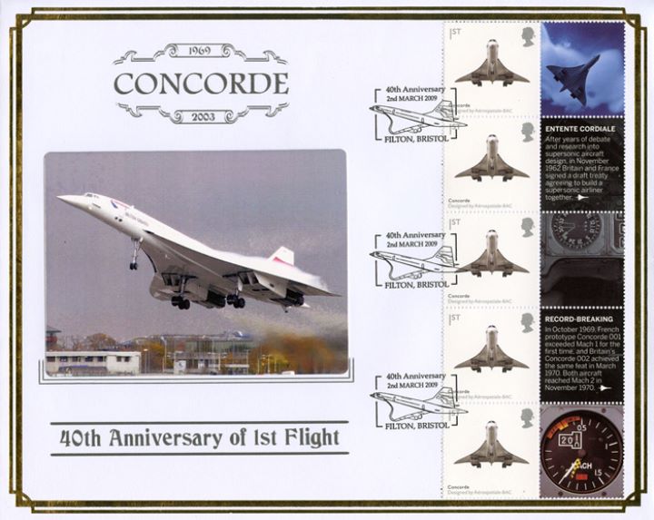 Concorde: Generic Sheet, 40th Anniversary of 1st Flight