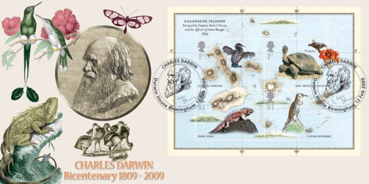 Charles Darwin: Miniature Sheet, Charles Darwin