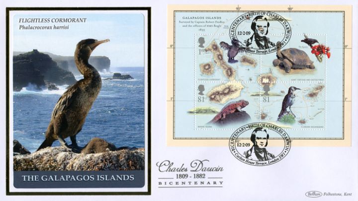 Charles Darwin: Miniature Sheet, Flightless Cormorant