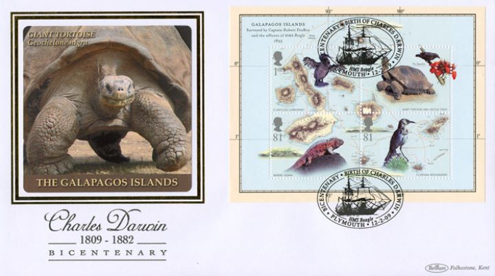 Charles Darwin: Miniature Sheet, Giant Tortoise