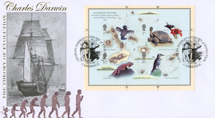 Charles Darwin: Miniature Sheet, HMS Beagle