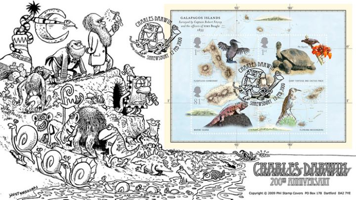 Charles Darwin: Miniature Sheet, Evolution