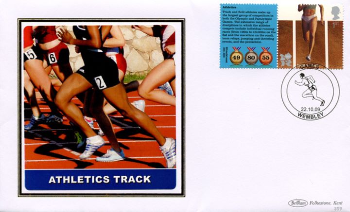 Olympic Games 1 [Commemorative Sheet], Athletics Track