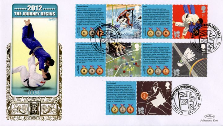 Olympic Games 1 [Commemorative Sheet], Judo