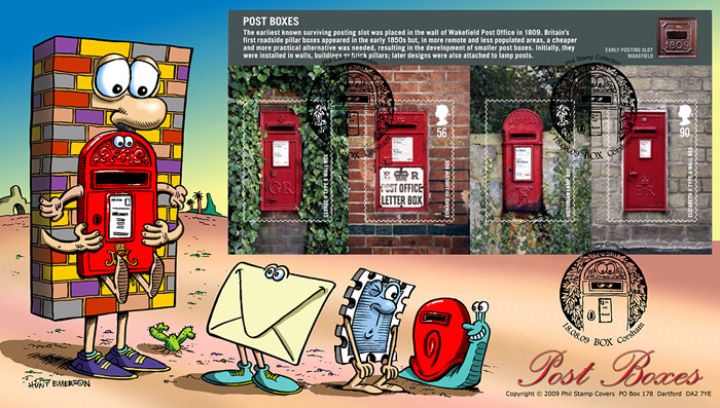 Post Boxes: Miniature Sheet, An unsual post box