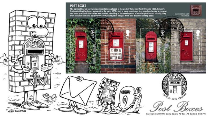 Post Boxes: Miniature Sheet, An unusual post box