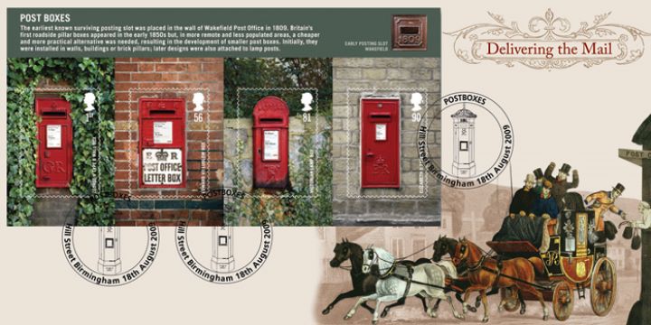 Post Boxes: Miniature Sheet, Delivering the Mails