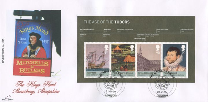 The Tudors: Miniature Sheet, King's Head