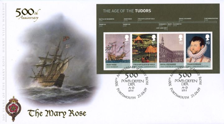 The Tudors: Miniature Sheet, The Mary Rose