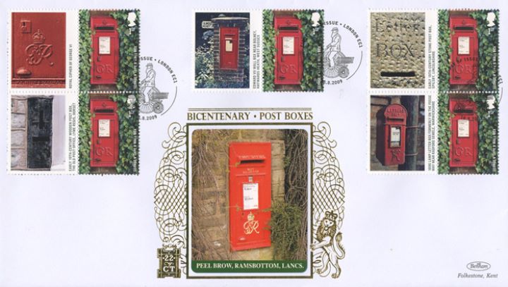 Post Boxes: Generic Sheet, Peel Row, Ramsbottom Post Box