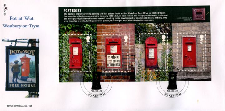 Post Boxes: Miniature Sheet, Pot at Wot