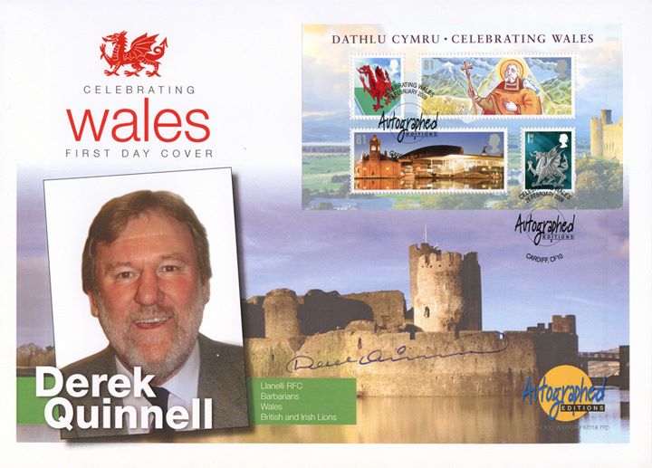 Celebrating Wales: Miniature Sheet, Derek Quinnell