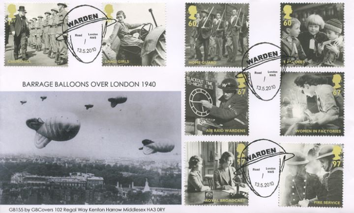 Britain Alone, Barrage Balloons over London