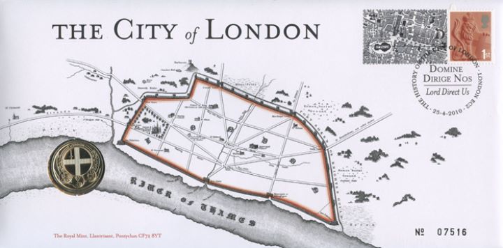 London Map: Generic Sheet for Cover, Map of Roman London