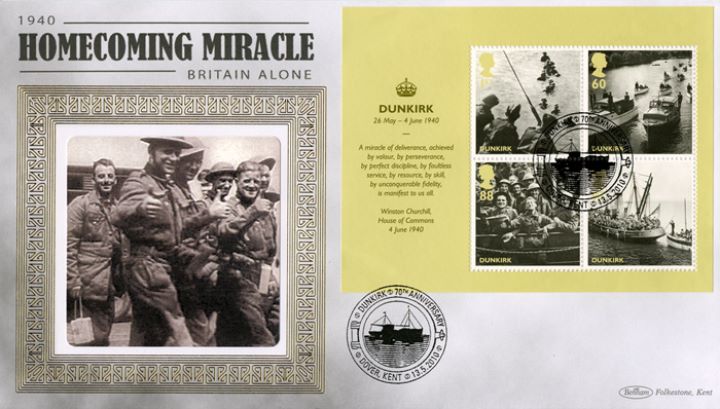 Britain Alone: Miniature Sheet, Soldiers arrive home