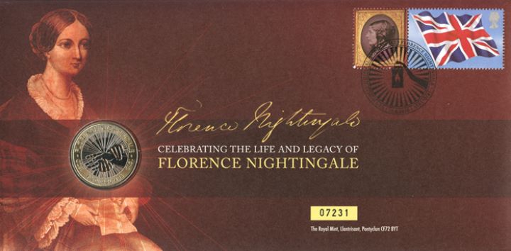 Florence Nightingale: Generic Sheet for Cover, Coin Cover