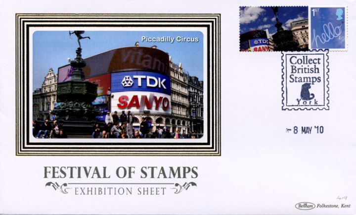 Festival of Stamps: Generic Sheet, Piccadilly Circus - Eros