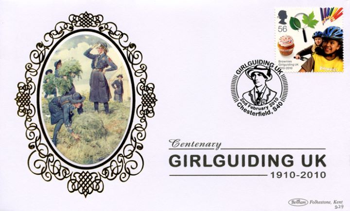 Girl Guiding: Miniature Sheet, Helping on the Farm