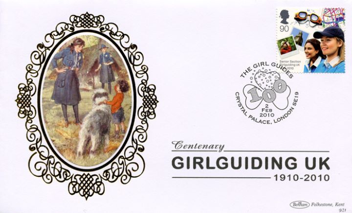 Girl Guiding: Miniature Sheet, With little boy and dog