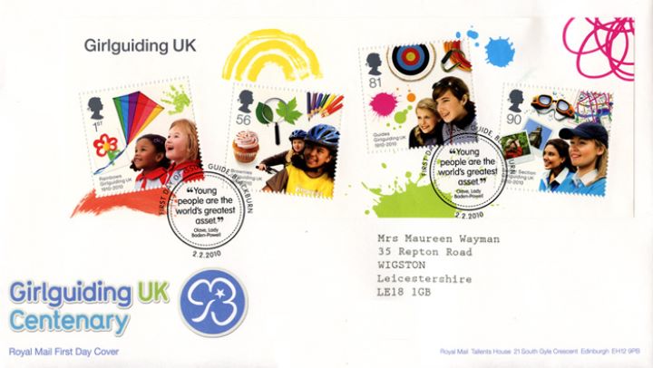 Girl Guiding: Miniature Sheet, UK Centenary