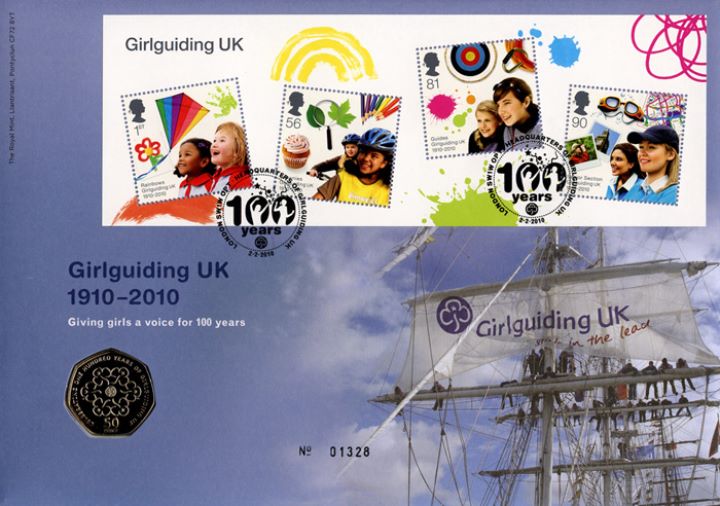 Girl Guiding: Miniature Sheet, Guides on rigging