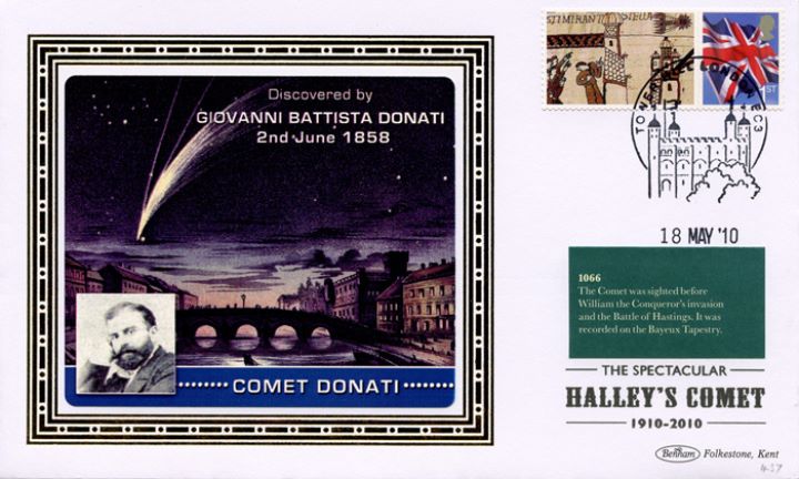 Halley's Comet [Commemorative Sheet], Comet Donati