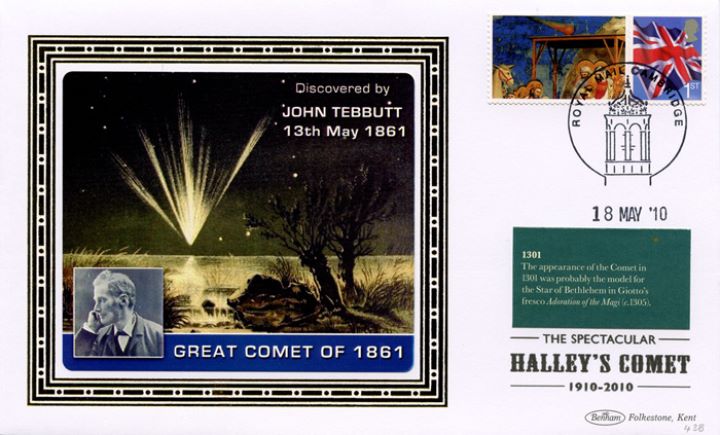 Halley's Comet [Commemorative Sheet], Great Comet of 1861