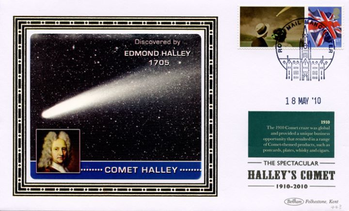 Halley's Comet [Commemorative Sheet], Comet Halley