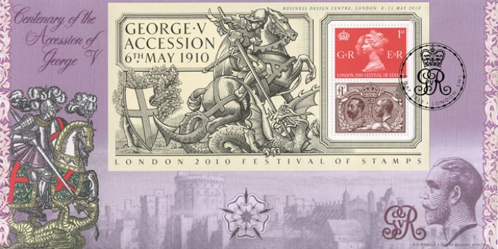 King George V (Overprint): Miniature Sheet, George and the Dragon