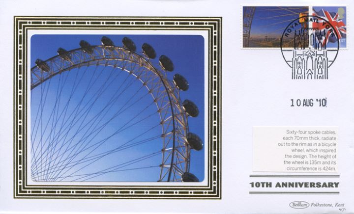 London Eye [Commemorative Sheet], Sixty-four spoke cables