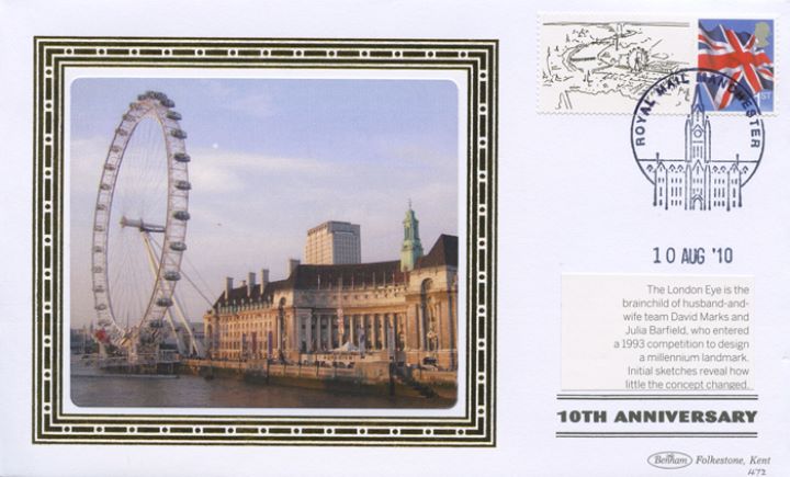 London Eye [Commemorative Sheet], Brainchild of David Marks and Julia Barfield