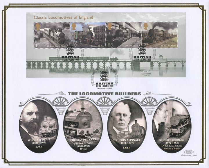 Classic Locomotives: Series No.1: Miniature Sheet, The Locomotive Builders