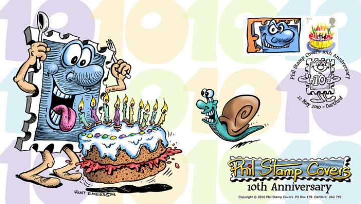 Phil Stamp Covers, Happy 10th Birthday