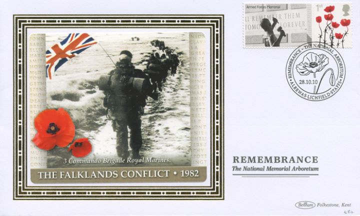 Remembrance [Commemorative Sheet], The Falklands - Royal Marines