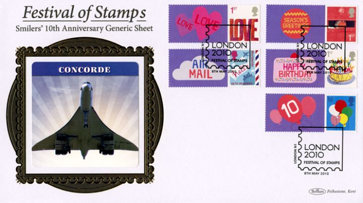 Festival of Stamps: Keep Smiling Generic Sheet, Concorde