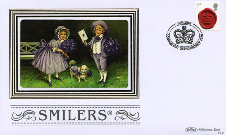 Smilers: Miniature Sheet, Boy and Girl with Dog