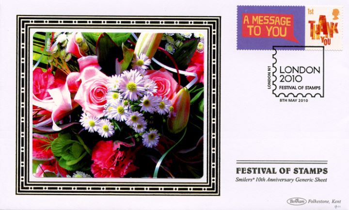 Festival of Stamps: Keep Smiling Generic Sheet, Bouquet of Flowers