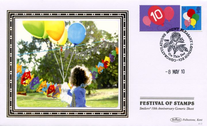 Festival of Stamps: Keep Smiling Generic Sheet, Child with Balloons