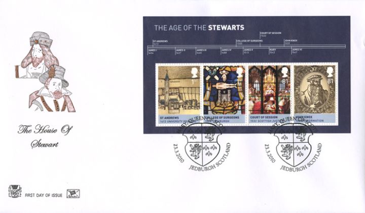 The Stewarts: Miniature Sheet, James I and James VI