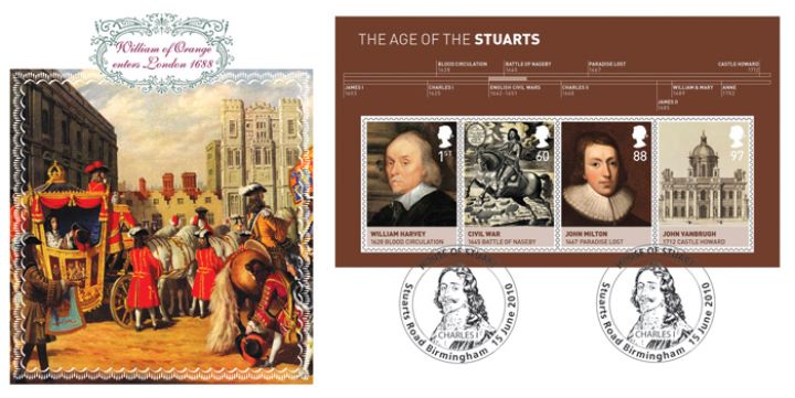 The Stuarts: Miniature Sheet, William of Orange enters London
