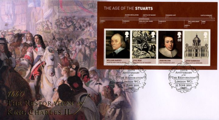 The Stuarts: Miniature Sheet, The Restoration